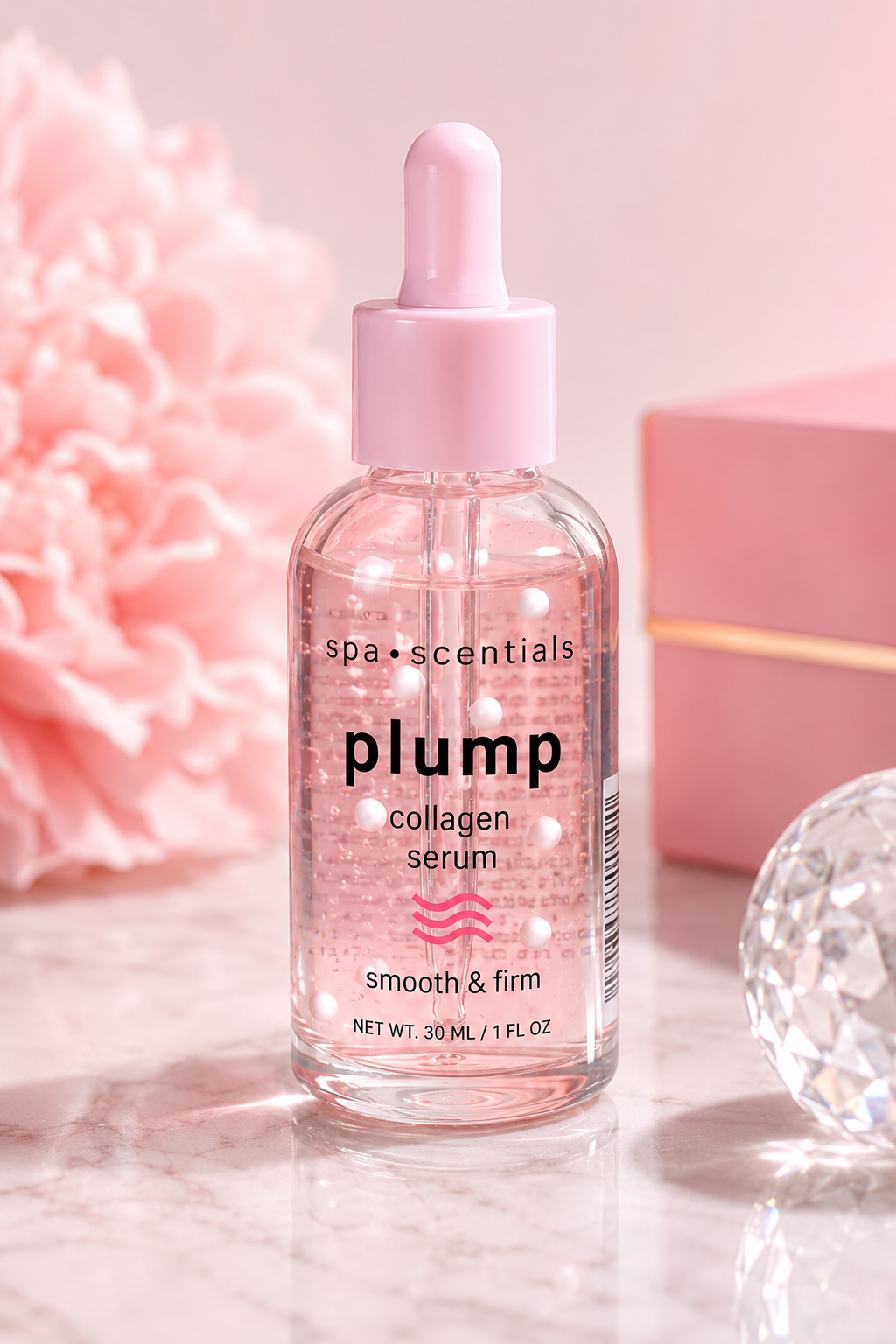 Spa Scentials Plump Collagen Renewal Serum – Firming Hydration for Smooth, Radiant-Looking Skin, 1 fl oz